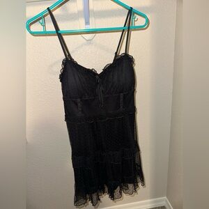 Wild Fable Black Textured Dress